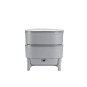 PLASTIA Vermikompostér ECONOMY, 38 x 38 x 38cm, šedý recyklát - Worm composter