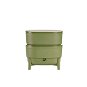 PLASTIA Vermikompostér ECONOMY, 38 x 38 x 38cm, tmavě zelený - Worm composter