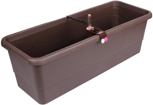 PLASTKON Truhlík Gardenie Smart, hnědá 100cm - Truhlík - Main image