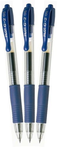 PILOT G-2 05 / 0.25 mm, blue - pack of 3 - Roller - Main image