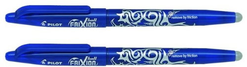 PILOT FriXion Ball 07 / 0,35 mm - blau - 2er-Pack - Radierstift - Hauptbild