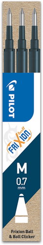PILOT Frixion 07 / 0,35 mm - blau-schwarz - 3er-Pack - Mine für radierbaren Stift - Hauptbild