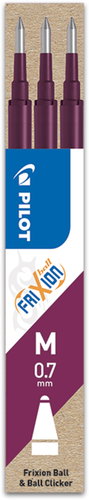PILOT FriXion 07 / 0,35 mm, bordó - 3 darabos csomag - Radírozható toll betét - Fő fotó