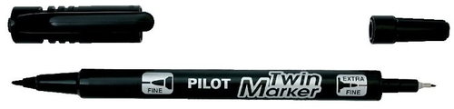 PILOT Twin Marker Black - Marker - Main image