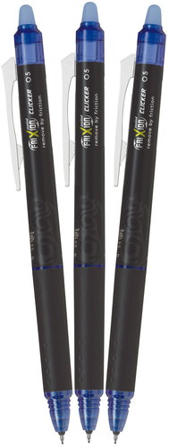 PILOT FriXion Point Clicker 05 / 0,25 mm, blau - 3er-Pack - Radierstift - Hauptbild