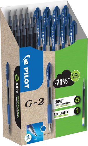 PILOT G-2 07 / 0.32 mm, modrý, 12 kusů + 12 náplní - Roller - Hlavní obrázek