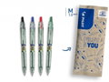 PILOT B2P EcoBall M 0.27 mm, BeGreen, sada 4 barev