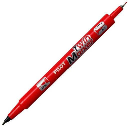 PILOT TwinMarker BeGreen, PM, red - Marker - Main image