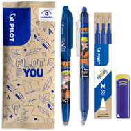 PILOT FriXion Ball 07 + Clicker 07 Naruto + 3 ks náplně + guma - Eraser Pen