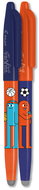 PILOT FriXion Ball Best Friends 07 / 0.35 mm, modrá/oranžová, Sport - Radierstift