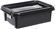 PLAST TEAM Aufbewahrungsbox REC 21l, 51x39x16,9cm mit Deckel PH BLACK - Aufbewahrungsbox