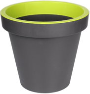 PLASTKON Květináč METRO Twist 'n' Roll, sada 3ks, antracit/zelený - Květináč