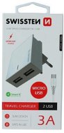 Swissten nabíječka microUSB Dual Smart IC 3A - Nabíječka