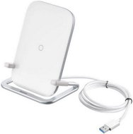 Baseus Rib Wireless Charger with Stand, White - Wireless Charger