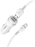 HOCO Z27 Car Charger Micro USB 2.4A Dual White - Car Charger