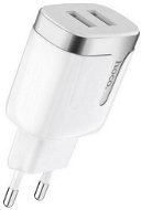 HOCO C64A Travel Adapter Dual 2.1A, White - Travel Adapter