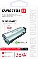Swissten Car Fast Charger 36W Dual Silver - Car Charger