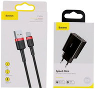 Baseus Speed Mini rychlonabíječka 18W včetně datového kabelu USB-C 3A - Nabíječka do sítě