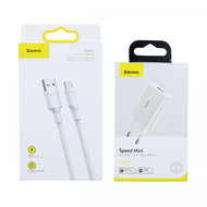 Baseus Speed Mini rychlonabíječka 18W včetně datového kabelu USB-C 3A - Nabíječka do sítě