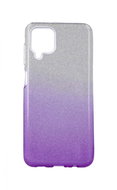 Forcell Case Samsung A12 Glitter Silver-purple 56466 - Phone Case