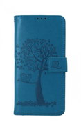 TopQ Wallet Phone Case for Xiaomi Redmi 10 Turquoise Tree Owls 67703 - Phone Case