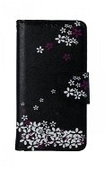 TopQ Puzdro iPhone 13 knižkové Kvety sakury 66332 - Puzdro na mobil