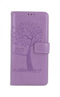 TopQ Wallet Phone Case for Xiaomi Poco M4 Pro Light Purple Tree Owls 69584 - Phone Case