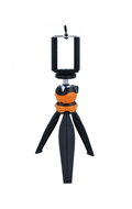TopQ Table Top Mobile Phone Tripod Black-orange - Mini Tripod