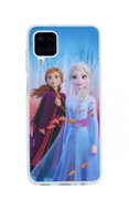 TopQ Cover Samsung A12 Silicone Anna and Elsa 68903 - Phone Cover