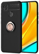 TopQ Cover Xiaomi Redmi 9C Silicone Black with Copper Ring 52763 - Phone Cover