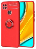 TopQ Cover Xiaomi Redmi 9C Silicone Red with Red Ring 52750 - Phone Cover