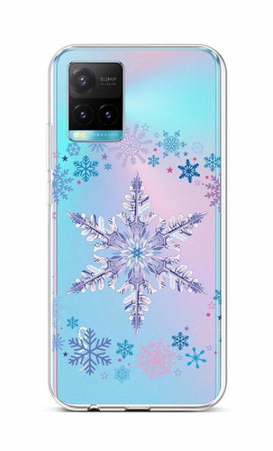TopQ Cover Vivo Y33s silicone Snowflake 68121 - Phone Cover - Main image