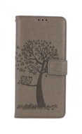 TopQ Wallet Phone Case for Xiaomi Poco M4 Pro Grey Tree Owls 69587 - Phone Case