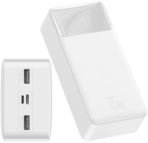 Baseus Bipow powerbank 30000mAh 15W bílá - Powerbanka - Main image