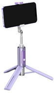Baseus Oth-AB202 Bluetooth Tripod Selfie Stick Purple - Selfie Stick