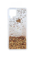 BLACKMOON Case TopQ Samsung A12 Silicone Liquid Gold 59479 - Phone Case