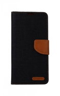 Canvas Wallet Phone Case for Samsung A12 Black 56191 - Phone Case