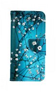 TopQ Puzdro Samsung A40 knižkové Modré s kvetmi 41043 - Puzdro na mobil