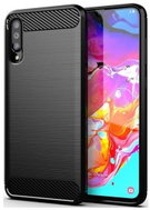 Forcell Cover Samsung A70 silicone black 69359 - Phone Cover