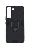 TopQ Cover Samsung S22 5G Durable Black with Ring 68818 - Phone Cover