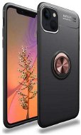 TopQ Cover iPhone 13 Silicone Black with Copper Ring 70210 - Phone Cover