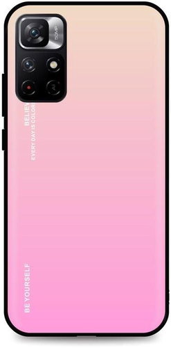 TopQ Cover LUXURY Xiaomi Poco M4 Pro Solid Rainbow Apricot 69641 - Phone Cover - Main image