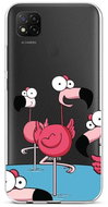 TopQ Cover Xiaomi Redmi 9C Silicone Cartoon Flamingos 53048 - Phone Cover