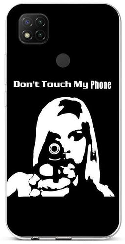 TopQ Cover Xiaomi Redmi 9C Silicone Don't Touch Gun 53043 - Phone Cover - Main image
