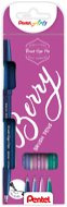 PENTEL Brush Sign Pen SES15B-4 – súprava 4 farieb - Popisovače
