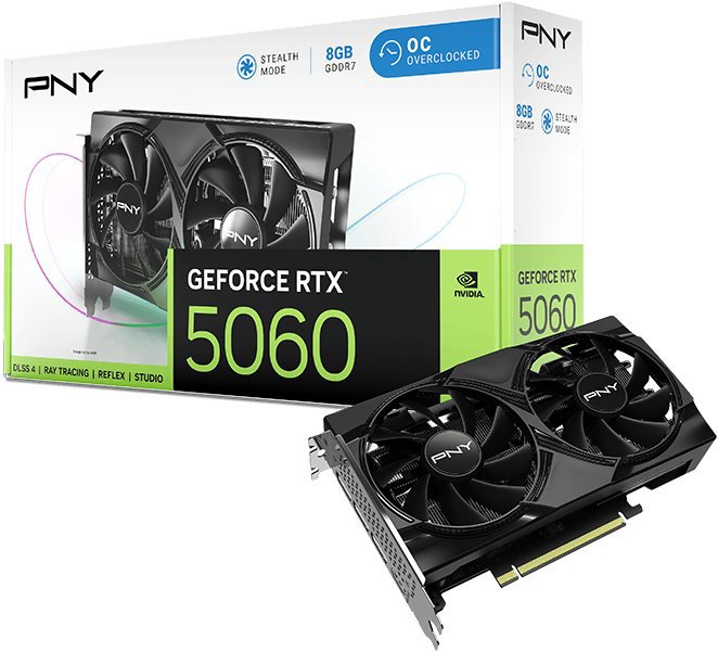 PNY RTX 5060 OC Dual Fan 8G