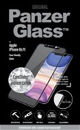 PanzerGlass Edge-to-Edge iPhone Xr/11-hez, fekete, Swarovski CamSlider - Üvegfólia
