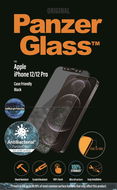 PanzerGlass Edge-to-Edge Antibacterial pre Apple iPhone 12/12 Pro čierne s Anti-BlueLight vrstvou - Ochranné sklo