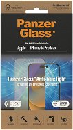 Glass Screen Protector PanzerGlass Apple iPhone 2022 6.7" Max Pro with Anti-BlueLight layer and installation frame - Ochranné sklo