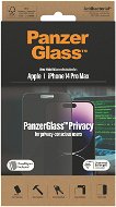 Glass Screen Protector PanzerGlass Privacy Apple iPhone 2022 6.7" Max Pro with installation frame - Ochranné sklo